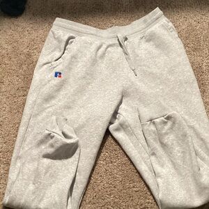 Russell Athletic Light Gray Kids Joggers